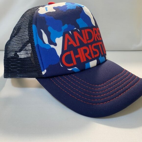Andrew Christian "Blue Camo" Snap Back Cap - Adjustable - Blues/White (599) - Picture 2 of 5